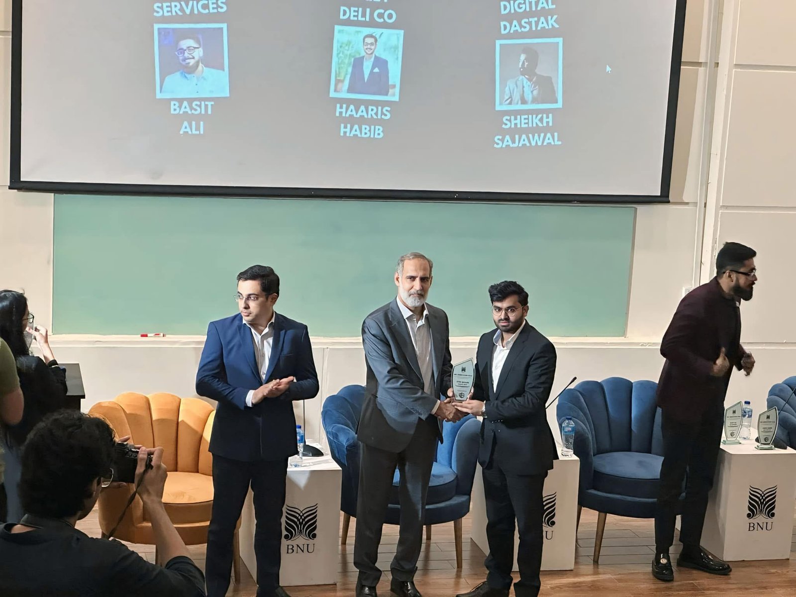 Digital Next representative receives recognition at a university event