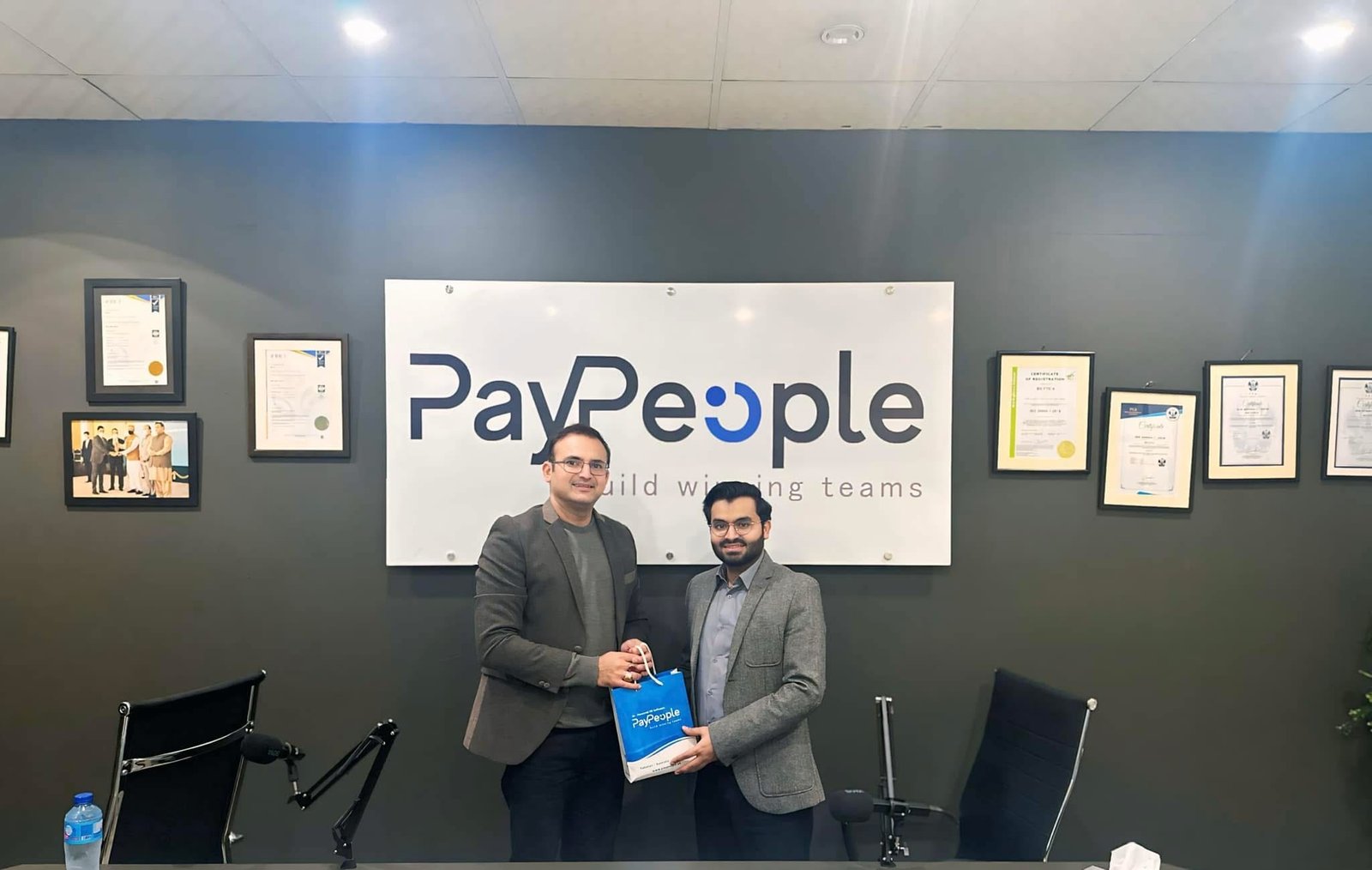 Digital Next representative visits the PayPeople office