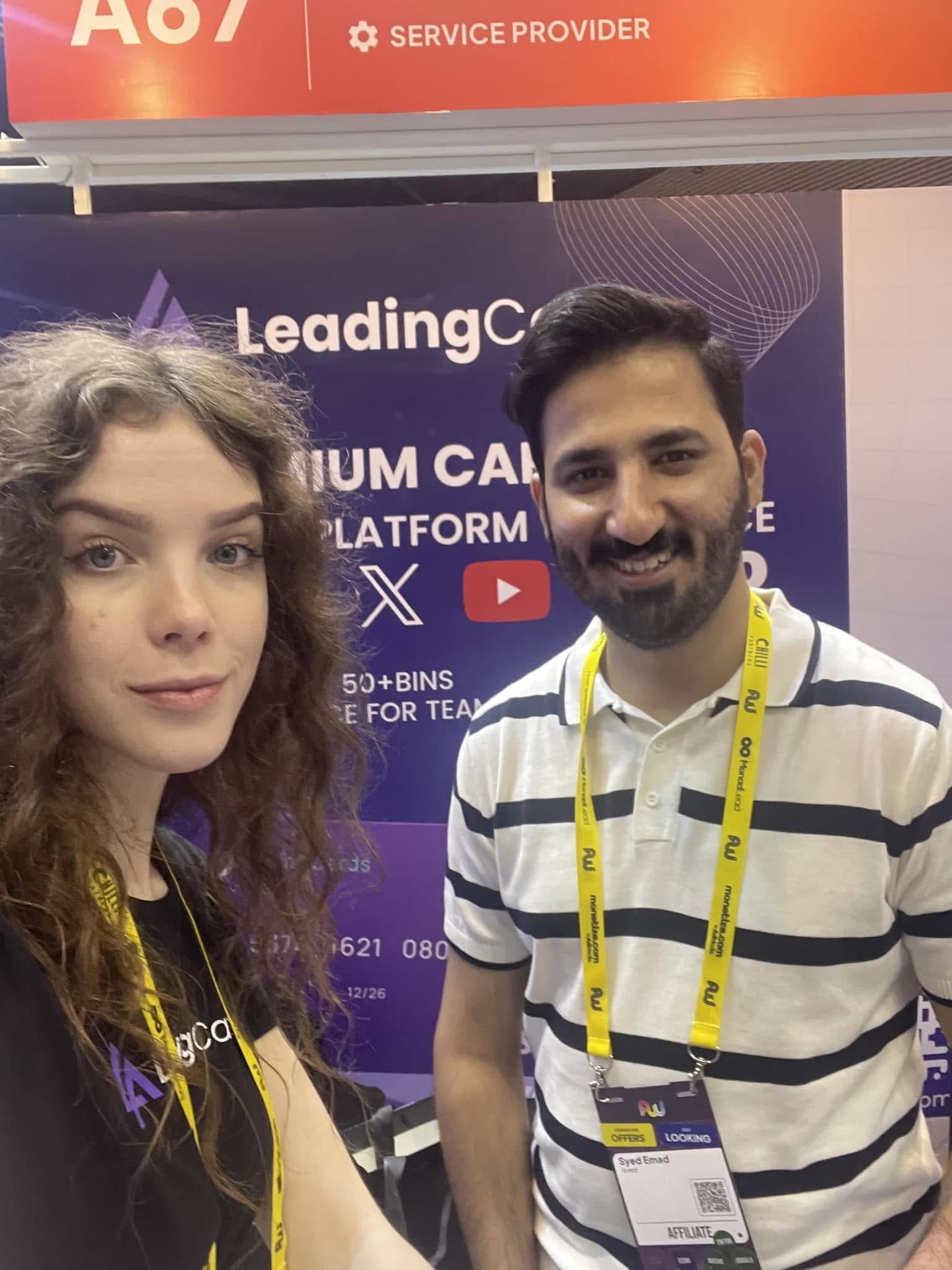 Digital Next representative at an industry expo booth